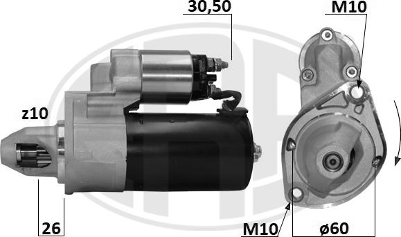 ERA 220947A - Motorino d'avviamento www.autoricambit.com