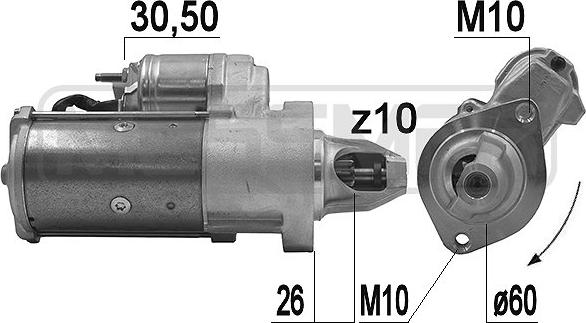 ERA 220968 - Motorino d'avviamento www.autoricambit.com