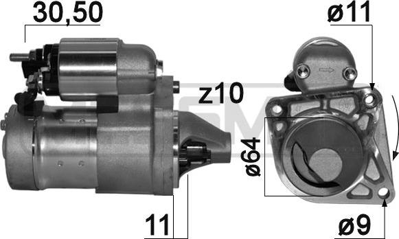 ERA 220904 - Motorino d'avviamento www.autoricambit.com