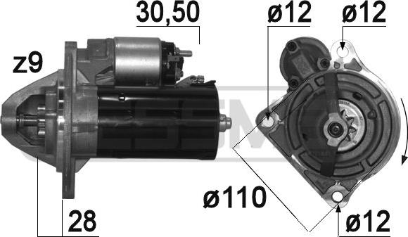 ERA 220914 - Motorino d'avviamento www.autoricambit.com