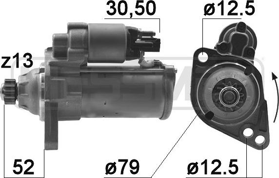 ERA 220985 - Motorino d'avviamento www.autoricambit.com