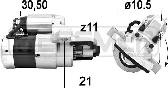 ERA 220921A - Motorino d'avviamento www.autoricambit.com