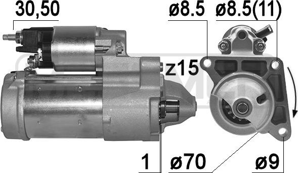 ERA 220975A - Motorino d'avviamento www.autoricambit.com