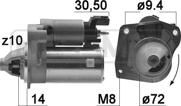 ERA 220970A - Motorino d'avviamento www.autoricambit.com