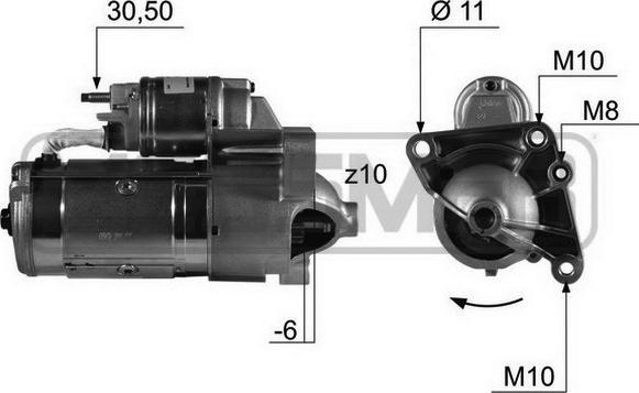 ERA 220444A - Motorino d'avviamento www.autoricambit.com