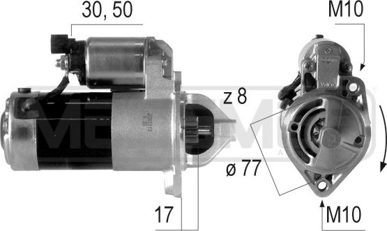 ERA 220459A - Motorino d'avviamento www.autoricambit.com