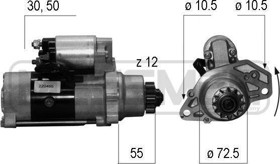 ERA 220466 - Motorino d'avviamento www.autoricambit.com