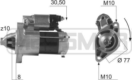 ERA 220468 - Motorino d'avviamento www.autoricambit.com