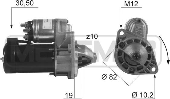 ERA 220401 - Motorino d'avviamento www.autoricambit.com