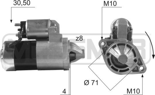 ERA 220481A - Motorino d'avviamento www.autoricambit.com