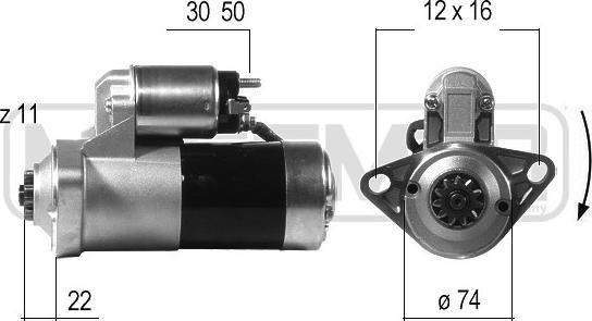 ERA 220439A - Motorino d'avviamento www.autoricambit.com