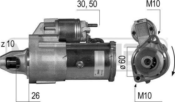 ERA 220431 - Motorino d'avviamento www.autoricambit.com