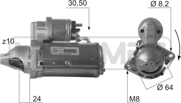 ERA 220432 - Motorino d'avviamento www.autoricambit.com