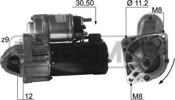 ERA 220437A - Motorino d'avviamento www.autoricambit.com