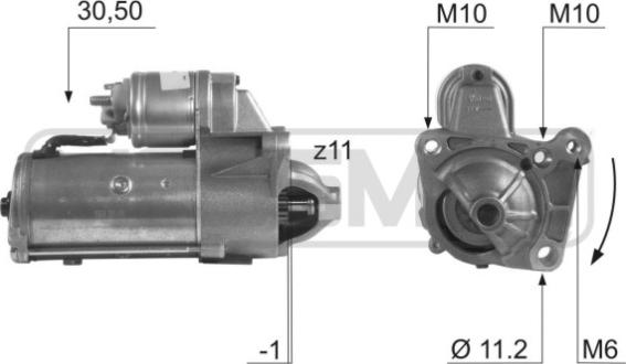 ERA 220478 - Motorino d'avviamento www.autoricambit.com