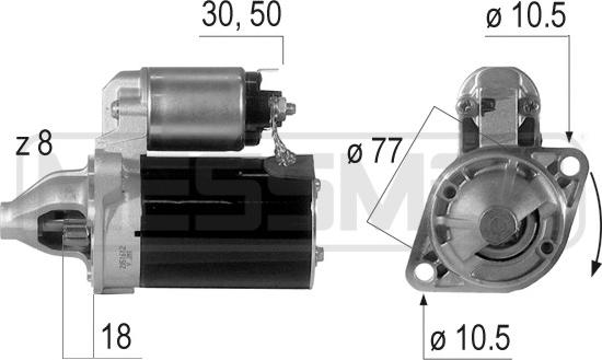 ERA 220595 - Motorino d'avviamento www.autoricambit.com