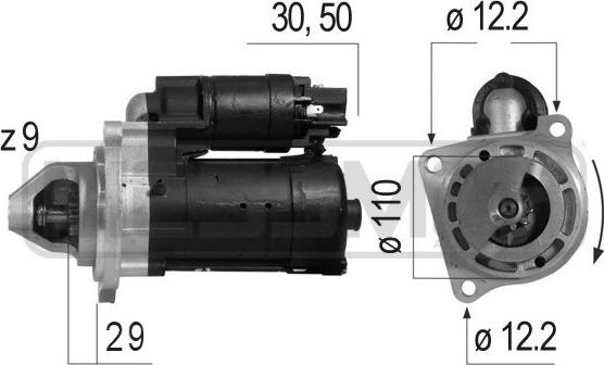 ERA 220549 - Motorino d'avviamento www.autoricambit.com