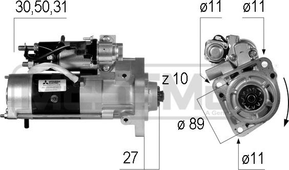 ERA 220555 - Motorino d'avviamento www.autoricambit.com