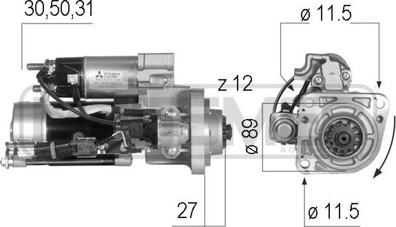 ERA 220556 - Motorino d'avviamento www.autoricambit.com