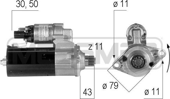 ERA 220552 - Motorino d'avviamento www.autoricambit.com