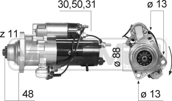 ERA 220565 - Motorino d'avviamento www.autoricambit.com