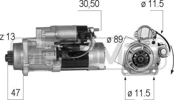 ERA 220566 - Motorino d'avviamento www.autoricambit.com