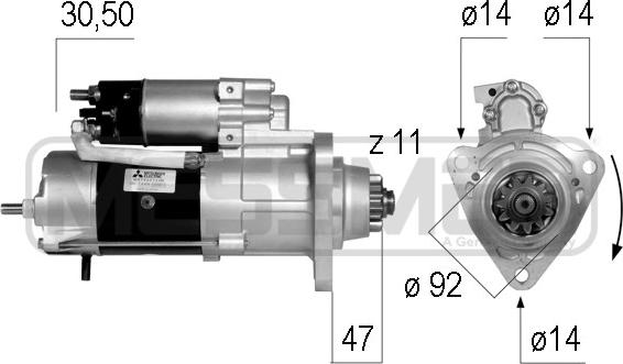 ERA 220568 - Motorino d'avviamento www.autoricambit.com