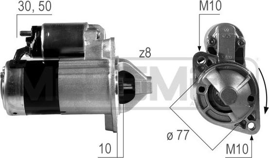 ERA 220503 - Motorino d'avviamento www.autoricambit.com