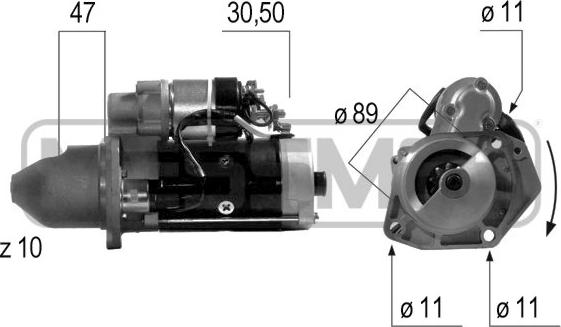 ERA 220512 - Motorino d'avviamento www.autoricambit.com