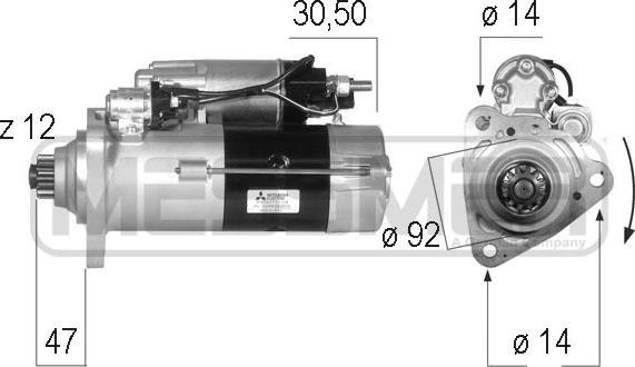 ERA 220575 - Motorino d'avviamento www.autoricambit.com