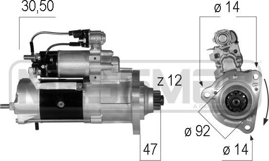 ERA 220570 - Motorino d'avviamento www.autoricambit.com