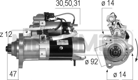 ERA 220571 - Motorino d'avviamento www.autoricambit.com