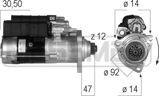 ERA 220572 - Motorino d'avviamento www.autoricambit.com