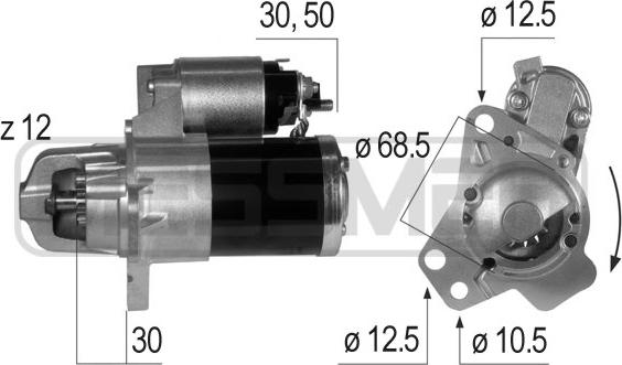 ERA 220640 - Motorino d'avviamento www.autoricambit.com