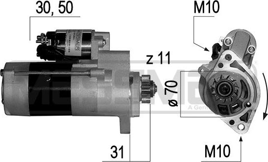 ERA 220642A - Motorino d'avviamento www.autoricambit.com