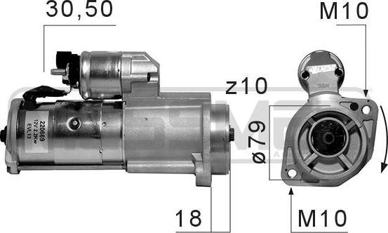 ERA 220669 - Motorino d'avviamento www.autoricambit.com