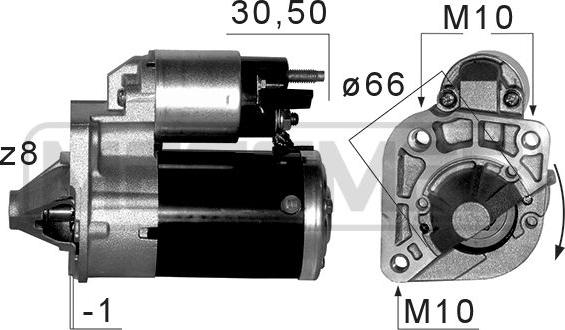 ERA 220668 - Motorino d'avviamento www.autoricambit.com