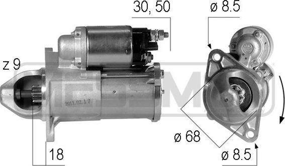 ERA 220609A - Motorino d'avviamento www.autoricambit.com