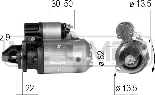 ERA 220611A - Motorino d'avviamento www.autoricambit.com