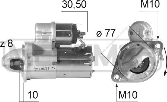 ERA 220612 - Motorino d'avviamento www.autoricambit.com