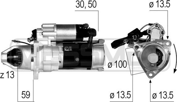 ERA 220617 - Motorino d'avviamento www.autoricambit.com