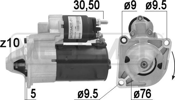 ERA 220685 - Motorino d'avviamento www.autoricambit.com