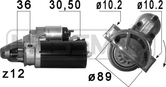 ERA 220682 - Motorino d'avviamento www.autoricambit.com