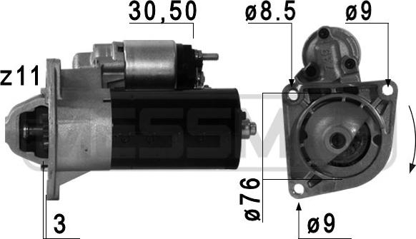 ERA 220687 - Motorino d'avviamento www.autoricambit.com