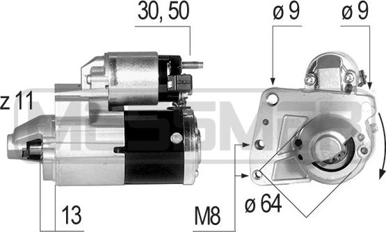 ERA 220638 - Motorino d'avviamento www.autoricambit.com