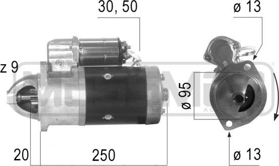 ERA 220621 - Motorino d'avviamento www.autoricambit.com