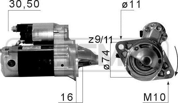 ERA 220675 - Motorino d'avviamento www.autoricambit.com