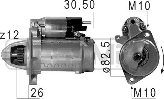 ERA 220671 - Motorino d'avviamento www.autoricambit.com