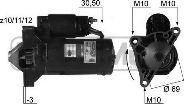 ERA 220059R - Motorino d'avviamento www.autoricambit.com