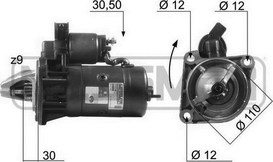 ERA 220050A - Motorino d'avviamento www.autoricambit.com